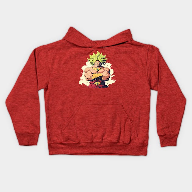 broly Kids Hoodie by peterdoraki